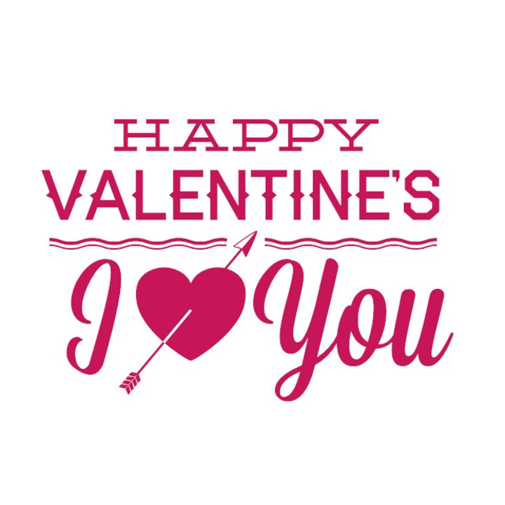 Sticker decorativ, F-dekormatrica, 50 x 34 cm, Roz