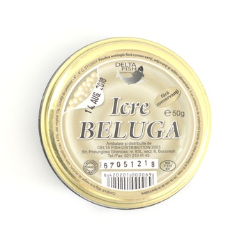 Icre Negre Caviar Beluga, Delta Fish, 50gr Icre Negre Caviar Beluga, Delta Fish, 50gr