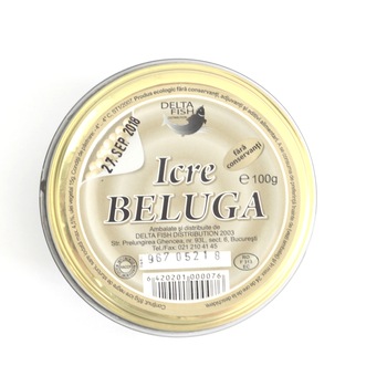 Icre Negre Caviar Beluga, Delta Fish, 100g Icre Negre Caviar Beluga, Delta Fish, 100g