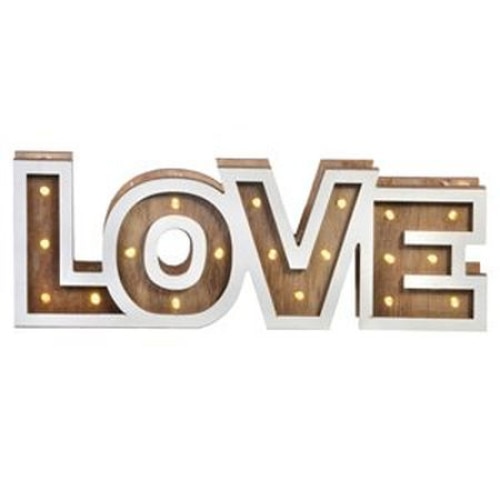 Decoratiune LOVE, 19 x LED, 35 x 12.5 x 3 cm