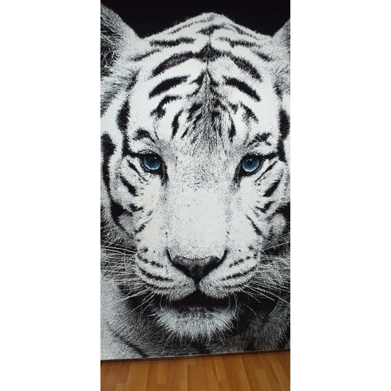 Covor diamond 3D;alb negru; 1300x1600