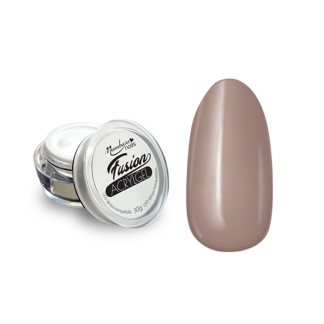 Gel acrilic Fusion AcrylGel MoonbasaNails, Brown Chocolate #012, 30g