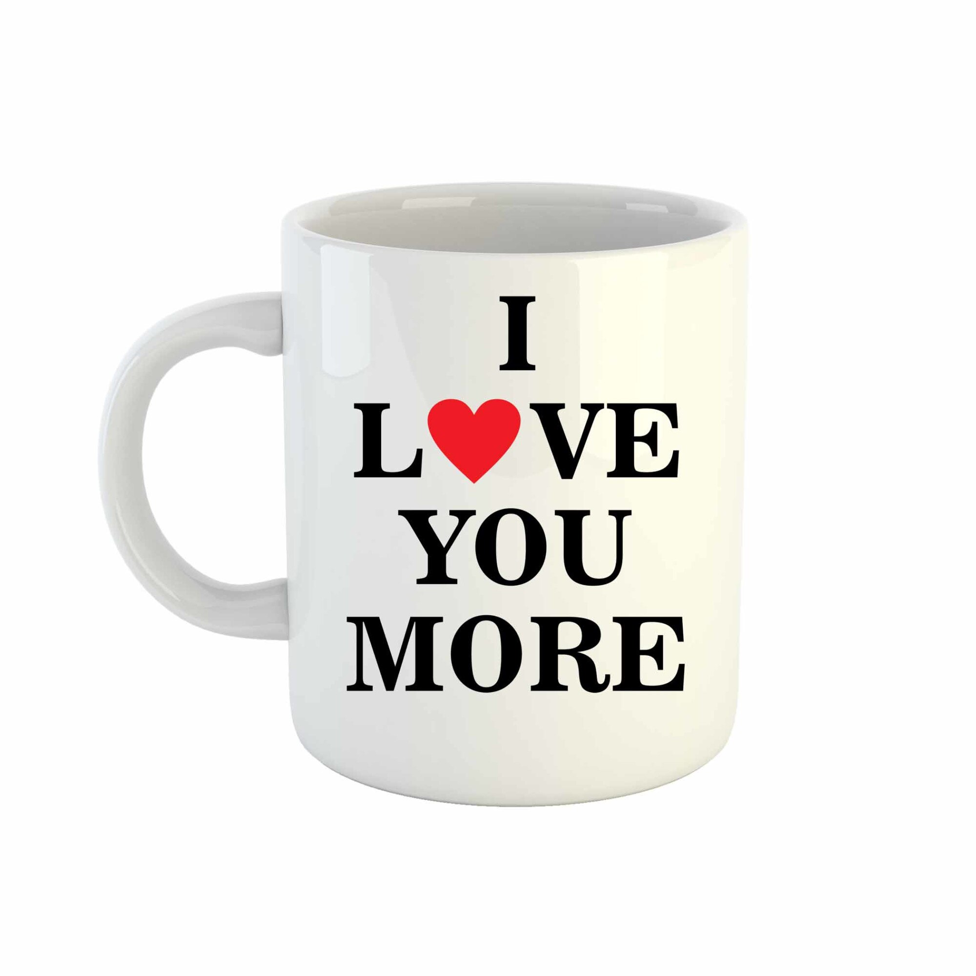 Cana Ceramica Te iubesc mai mult / I love you more 300 ml