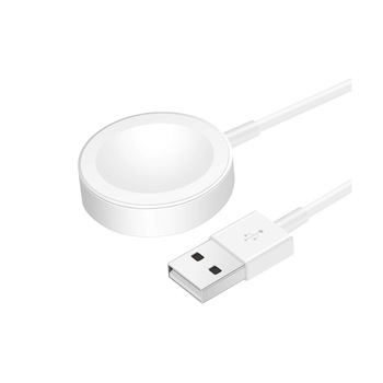 Incarcator wireless pentru Apple Watch, Bibilel, compatibil cu dimensiunile 38 - 44mm, Alb, BBL649 Incarcator wireless pentru Apple Watch, Bibilel, compatibil cu dimensiunile 38 - 44mm, Alb, BBL649