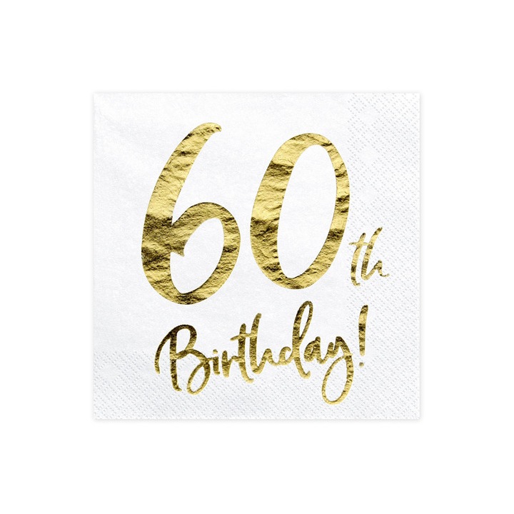 Салфетки за 60 години - PartyMag