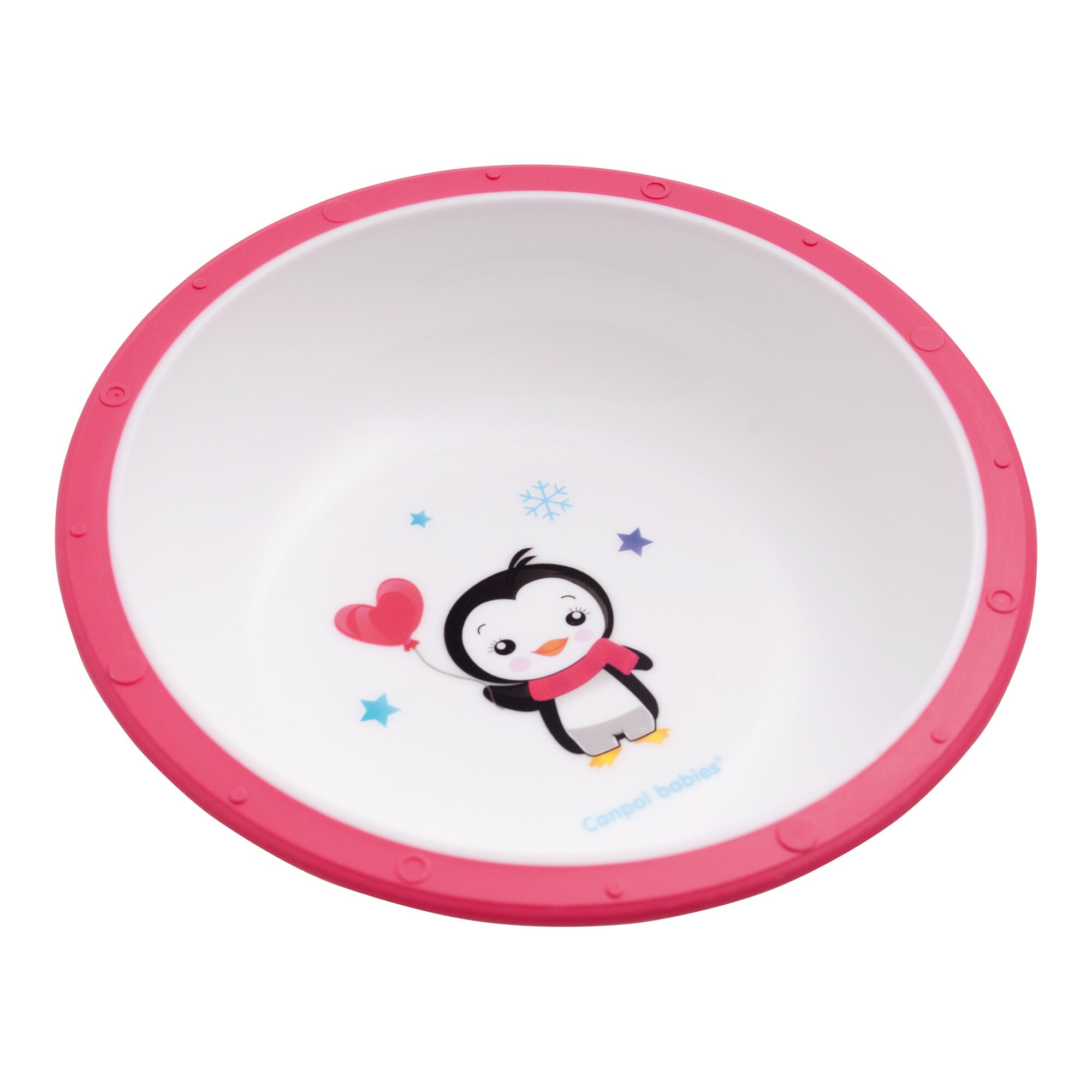 Castron „Pinguin“, Canpol babies®, 270 ml, fara BPA, roz