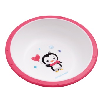 Castron „Pinguin“, Canpol babies®, 270 ml, fara BPA, roz Castron „Pinguin“, Canpol babies®, 270 ml, fara BPA, roz