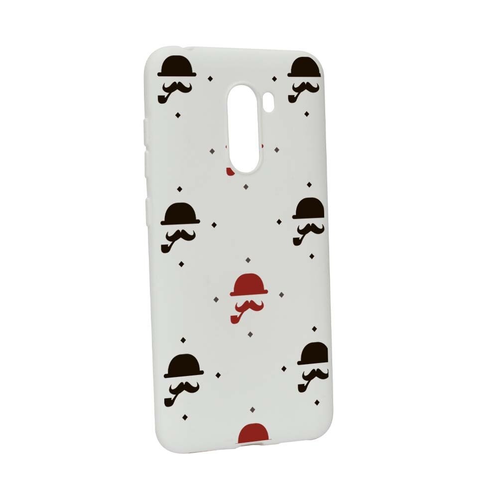 Husa Xiaomi PocoPhone F1, Silicon, Mustache W180