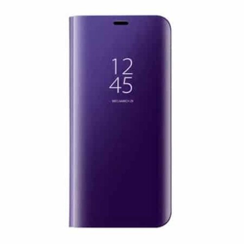 Husa Huawei Mate 10 Lite - Flip Mirror tip Carte, Capac translucid, Violet