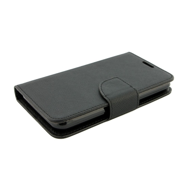 Калъф за Sony Ericsson Xperia E4G, еко кожа, ефектен, Черен