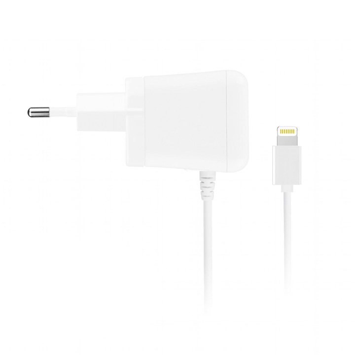 Мрежово зарядно устройство Macally Lightning за iPad/iPhone/iPod, 10W