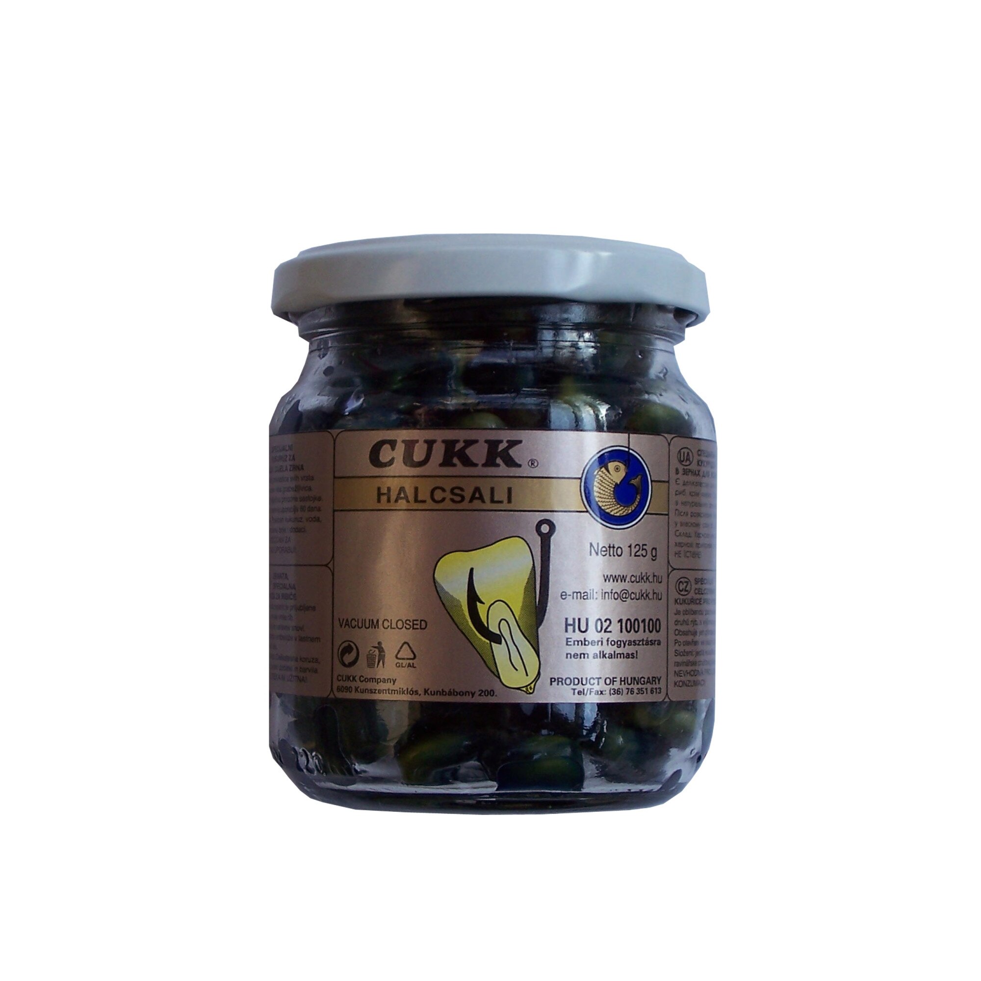 Momeala carlig,CUKK, Porumb borcan fara zeama Squid 220ml