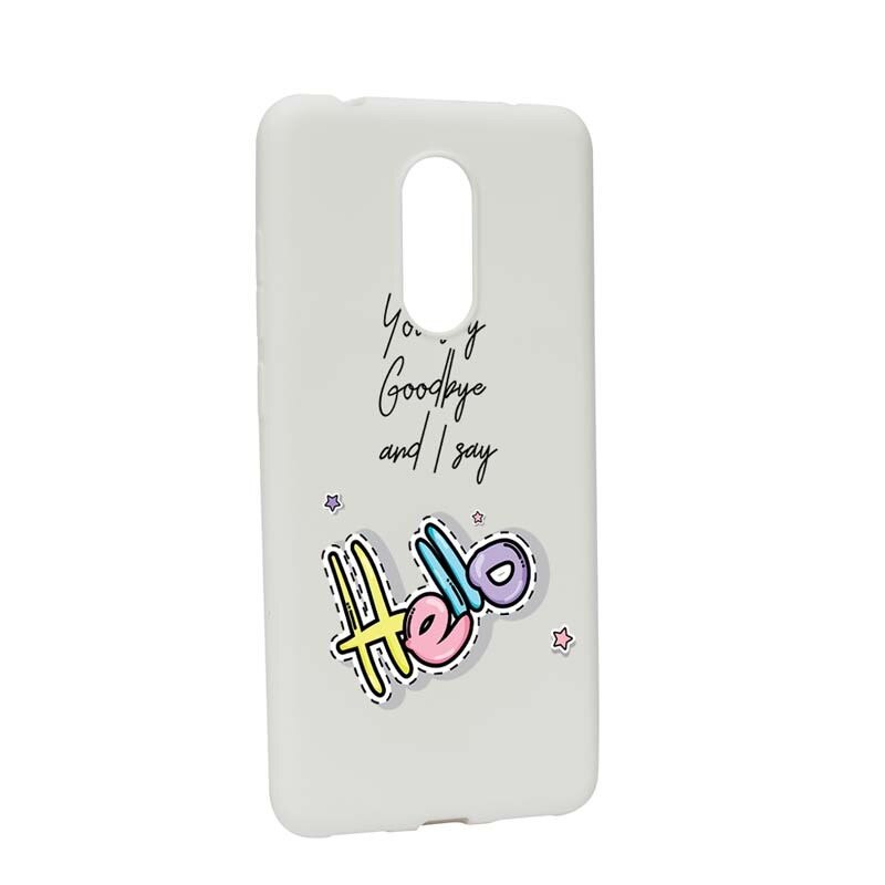 Husa Xiaomi Redmi Note 5 / Redmi 5 Plus, Silicon, Hello W148