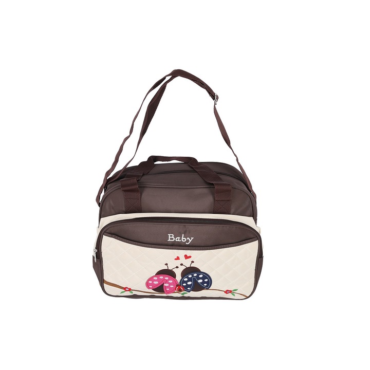 Geanta pentru mamici Mama Bag GRUNBERG, 35x 14x 32cm, GM9006, maro