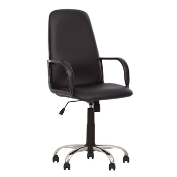 Scaun directorial DIPLOMAT LUX, Negru piele ecologica Scaun directorial DIPLOMAT LUX, Negru piele ecologica