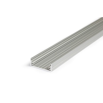 Profil aluminiu pentru banda LED - WIDE - 1m - anodizat Profil aluminiu pentru banda LED - WIDE - 1m - anodizat
