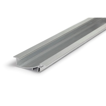 Profil aluminiu pentru banda LED, FLAT, 2m, aluminiu brut Profil aluminiu pentru banda LED, FLAT, 2m, aluminiu brut