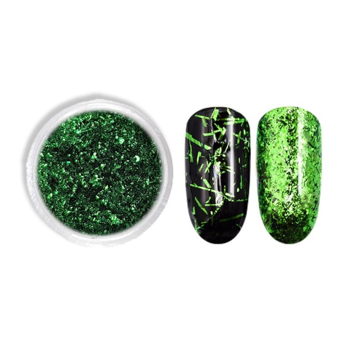 Paiete unghii MoonbasaNails # 308, Verde