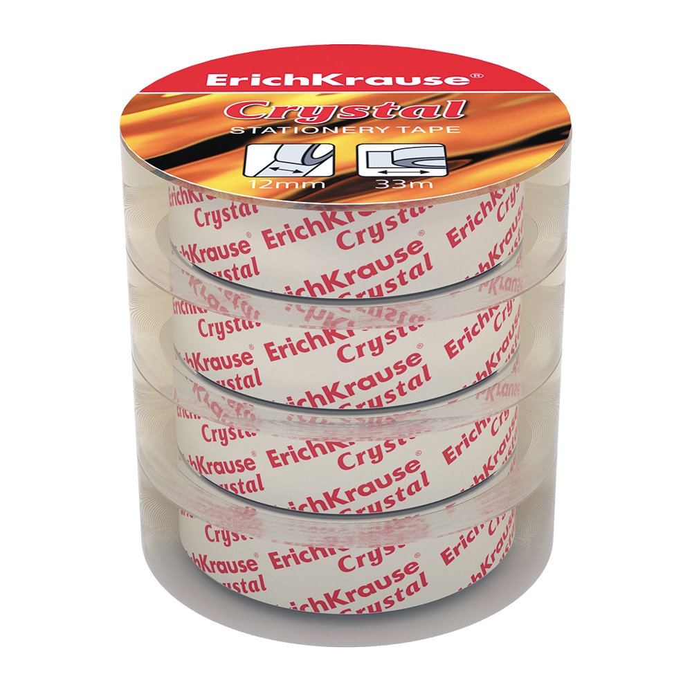 Banda adeziva Erichkrause Crystal 4 buc/set