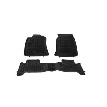 Set 4 covorase/presuri dedicate Toyota Land Cruiser J120 dupa 2002 , din cauciuc antiaderent stil tavita calitate de TOP Set 4 covorase/presuri dedicate Toyota Land Cruiser J120 dupa 2002 , din cauciuc antiaderent stil tavita calitate de TOP