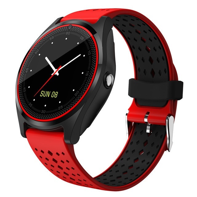 Ceas SmartWatch MediaTek™ V9H cu senzor puls Red Edition