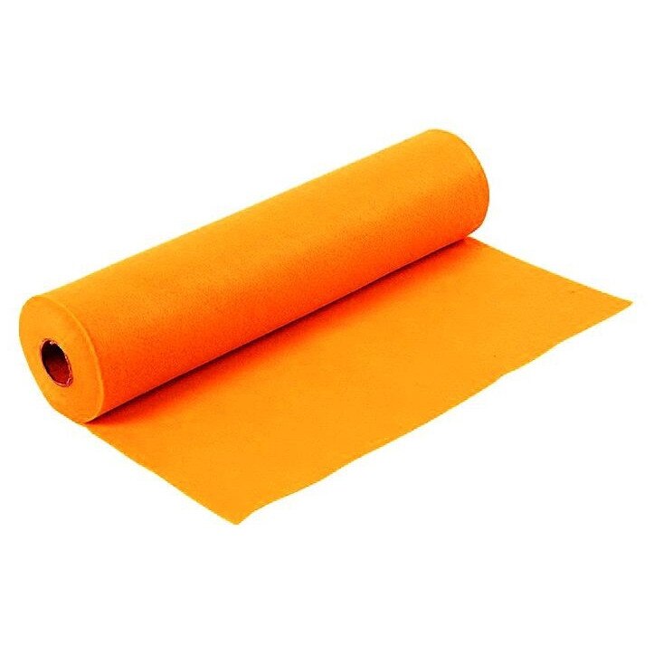 Fetru, pasla la metru, 42 x 100 cm x 1 mm - Portocaliu deschis, Decoratiunicreative