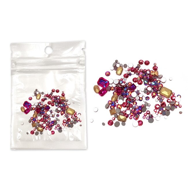 Mix de pietre pentru decorarea unghiilor, MoonbasaNails, 303, Multicolor