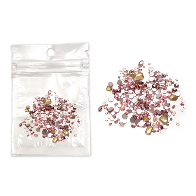 Mix de pietre pentru decorarea unghiilor, MoonbasaNails, 304, Multicolor