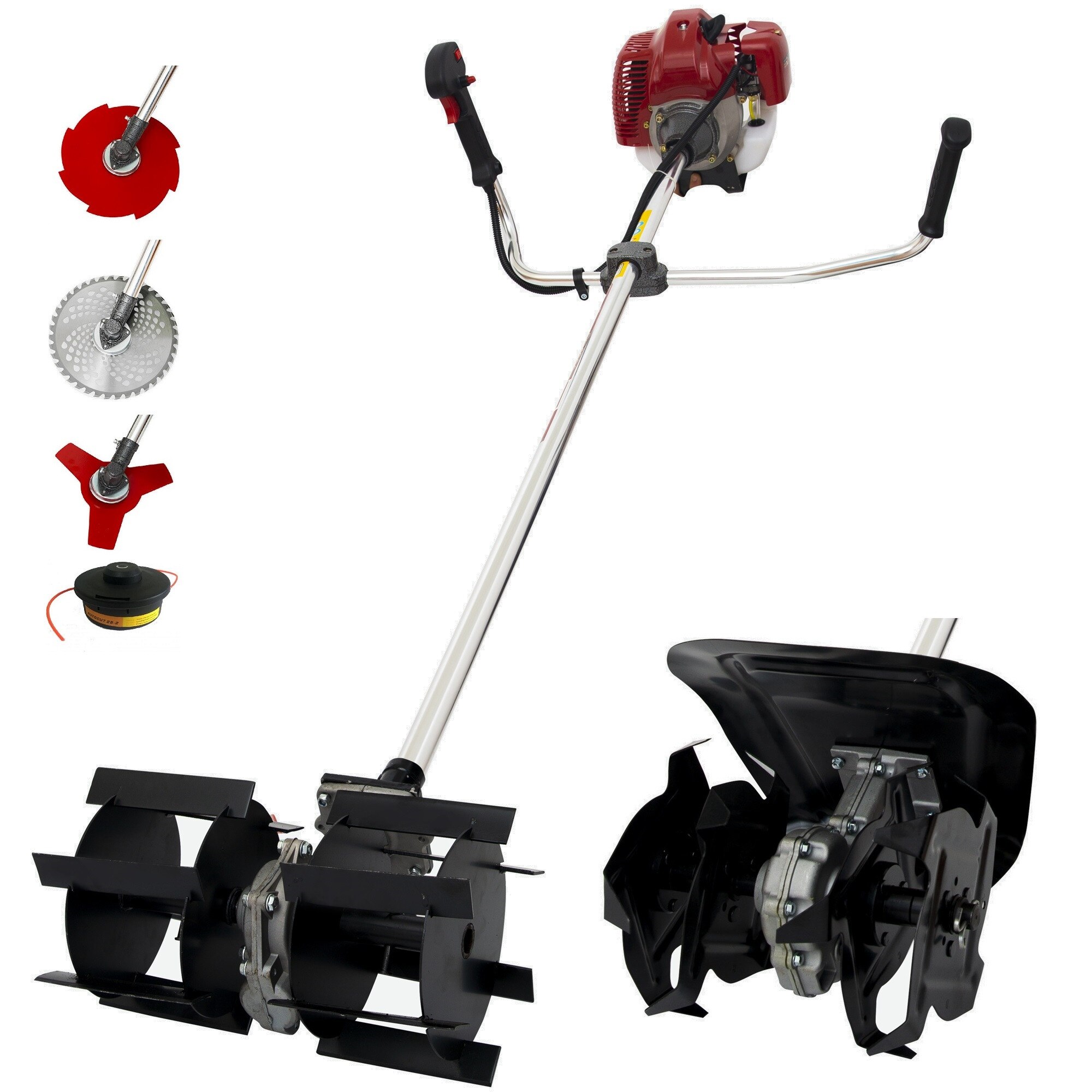 Set Prasitoare (28) +Cultivator +Motocoasa TAIGA 5.5CP +4 Sisteme Taiere