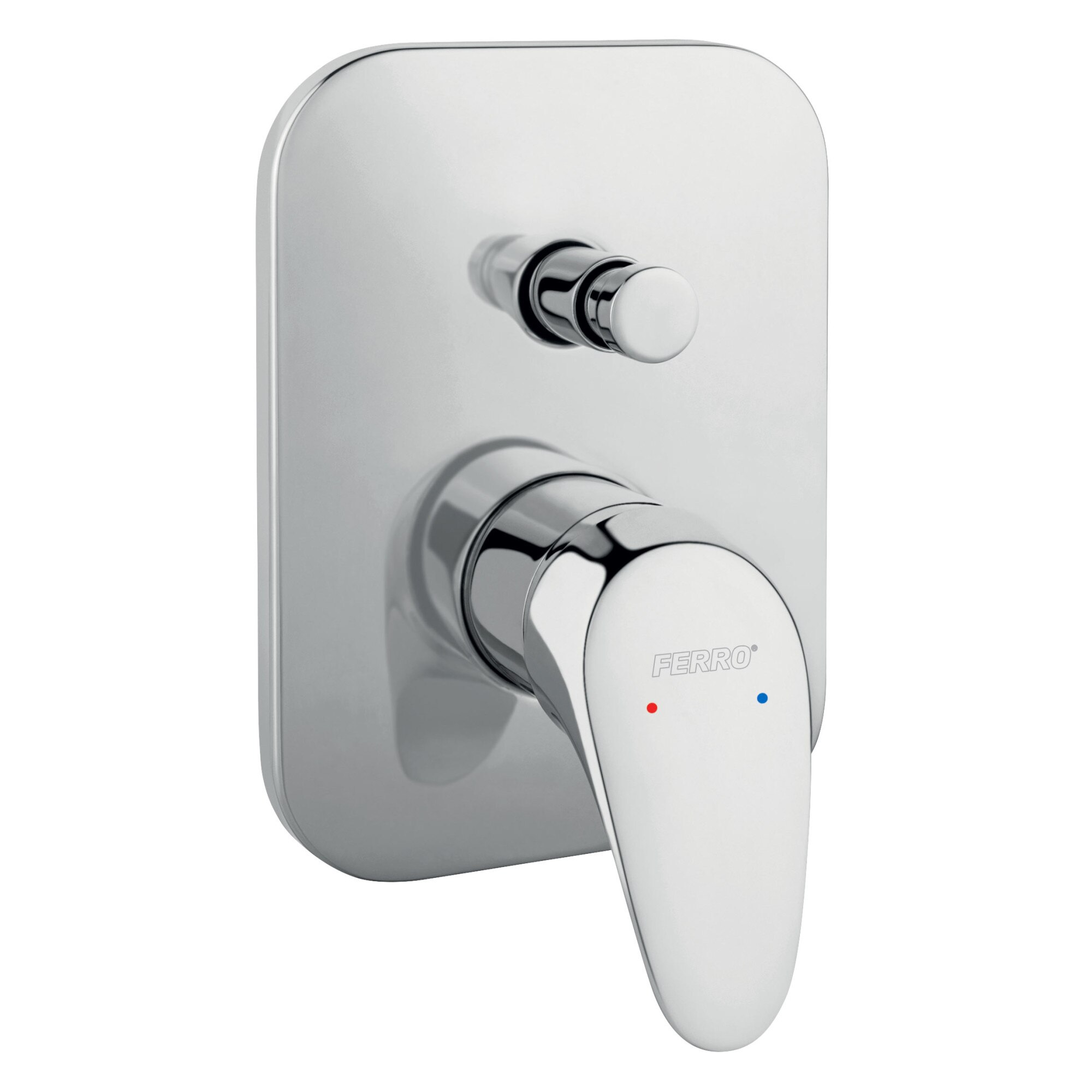 Baterie Ferro Combo ingropata cada/dus, crom - BCM7P