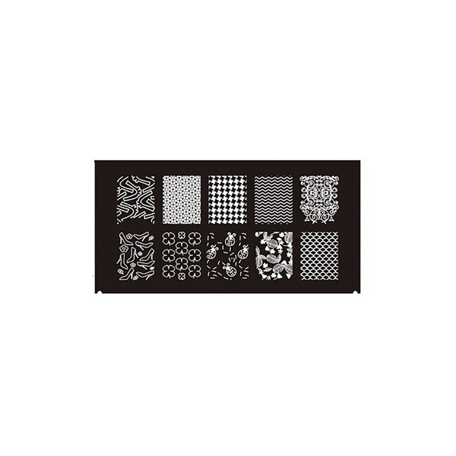 Matrita pentru decorarea unghiilor Moonbasa Nails, DN-006, 6x12 cm