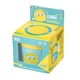 Recipient din inox pentru stocare hrana bebelusi U-Grow, turquoise/galben
