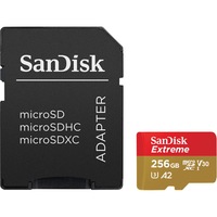 Card de memorie SanDisk microSDXC Extreme, 256 GB, adaptor SD inclus