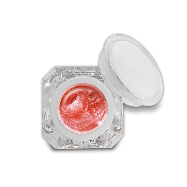 Gel UV colorat pentru unghii MoonbasaNails Fixation-Free, F51, Roz pal cu glitter, 5g
