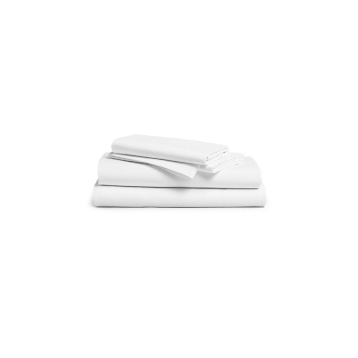 Lenjerie de pat alba pentru hoteluri 2 persoane mare, 100% bumbac ranforce