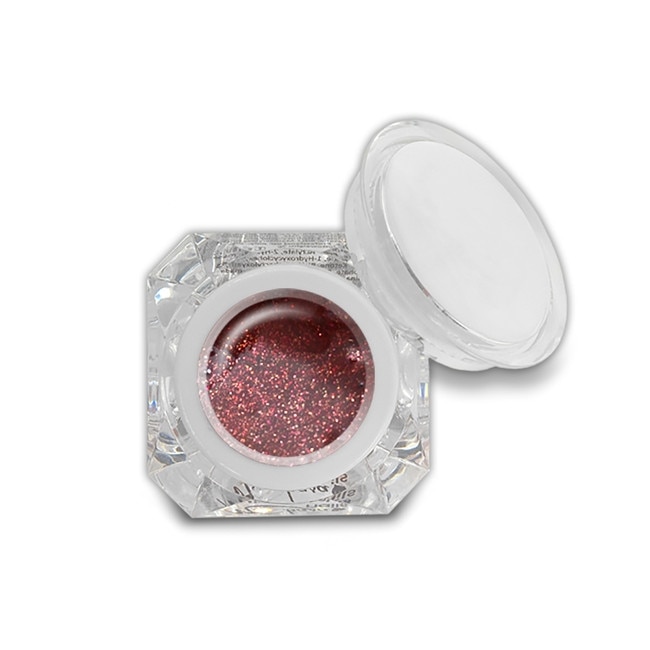 Gel UV colorat pentru unghii MoonbasaNails Fixation-Free, F56, Glitter magenta, 5g