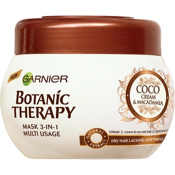 Masca de par Garnier Botanic Therapy Coco Milk & Macadamia pentru par uscat, 300 ml Masca de par Garnier Botanic Therapy Coco Milk & Macadamia pentru par uscat, 300 ml