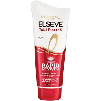 Balsam L'Oreal Paris Elseve Rapid Reviver Total Repair 5 pentru par deteriorat, 180 ml Balsam L'Oreal Paris Elseve Rapid Reviver Total Repair 5 pentru par deteriorat, 180 ml