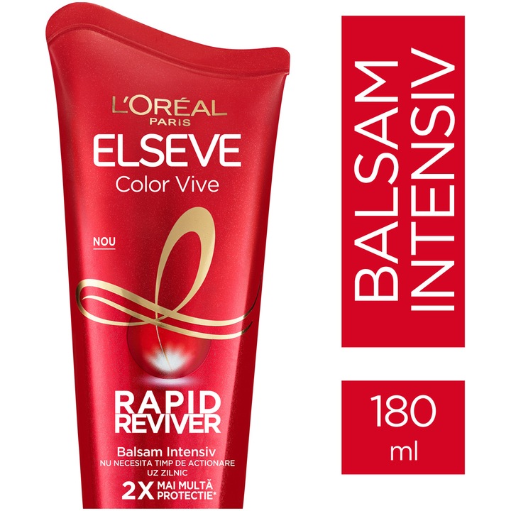 Balsam L'Oreal Paris Elseve Rapid Reviver Color Vive pentru par vopsit, 180 ml