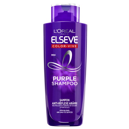 Sampon L Oreal Paris Elseve Color Vive Purple Pentru Par Blond Gri