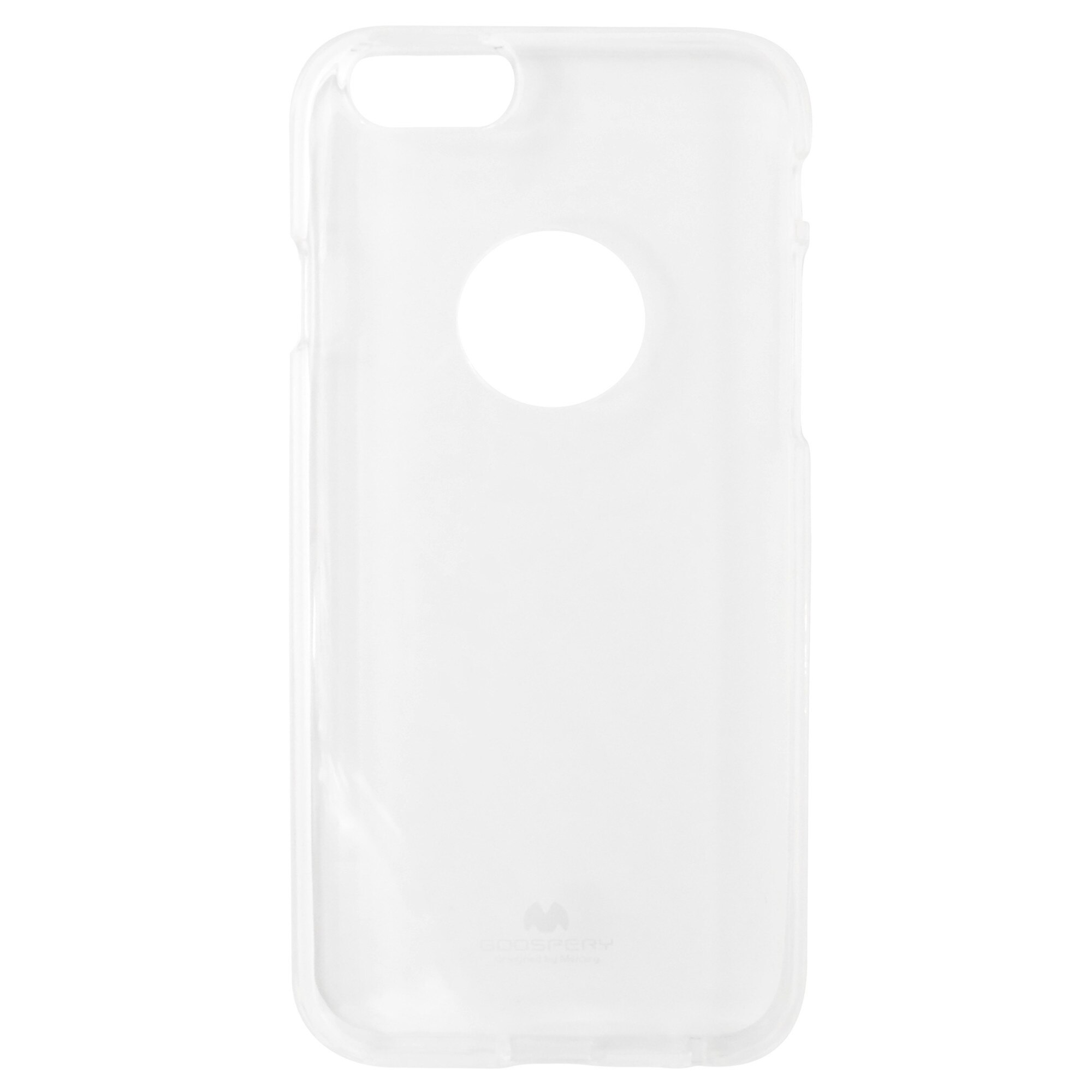 Husa silicon Mercury Goospery Jelly Case (cu decupaj rotund) transparenta pentru Apple iPhone 6, 6S