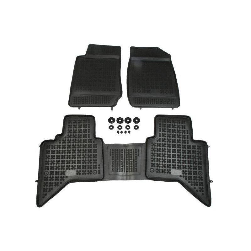 Set 3 Covorase interior cauciuc premium lux Isuzu D-Max II dupa 2012