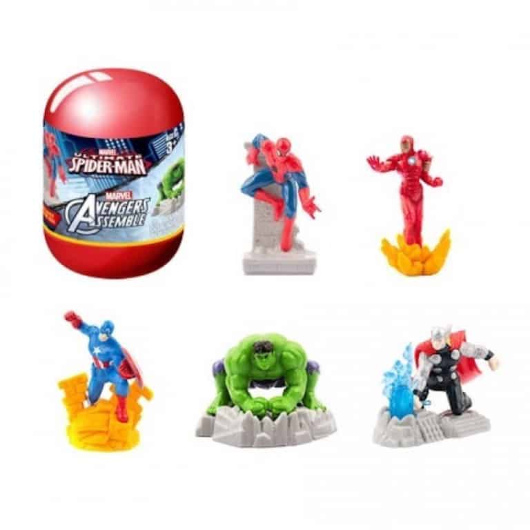 Figurina surpriza, Marvel in capsula, cu snur