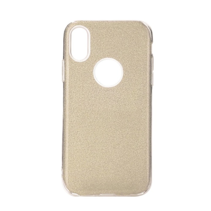 Apple iPhone 11 Forcell Shining csillámporos, csillogó szilikon telefontok, Arany