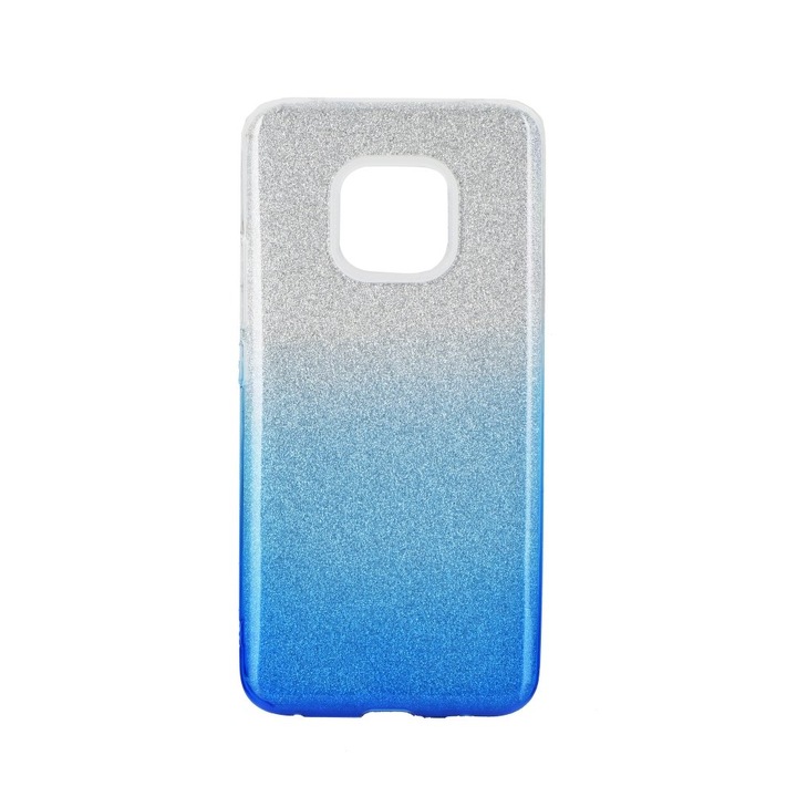 Предпазен гръб Forcell Shining Case за Huawei Mate 20 Pro, Сив/Син