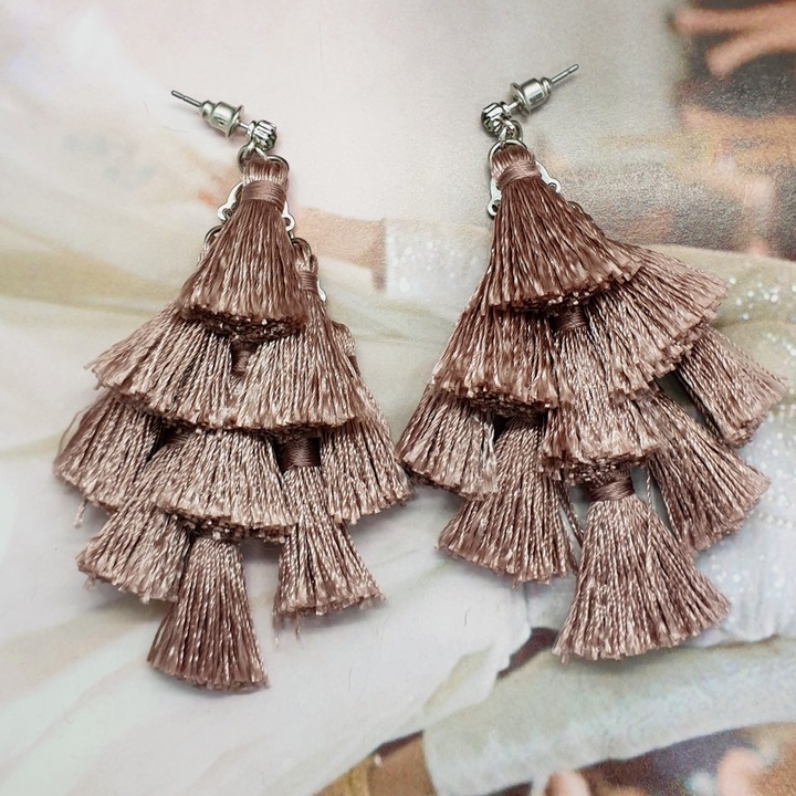 Cercei chandelier lila, Sic Moda