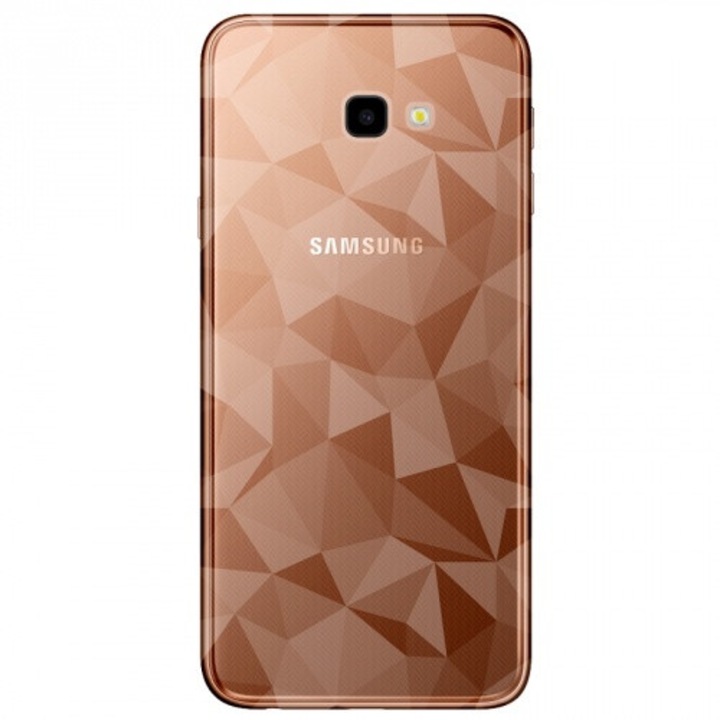 Hátlapvédő telefontok gumi / szilikon (3D, gyémánt minta) Szürke [Samsung Galaxy J4+ Plus (J415F)]