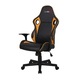 Scaun gaming SL Carrera, Piele ecologica, Manual, H 122 cm, Sarcina max 120 kg, Negru/Galben
