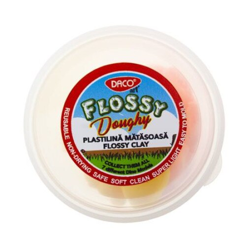 Plastilina matasoasa Flossy Dough multicolora DACO
