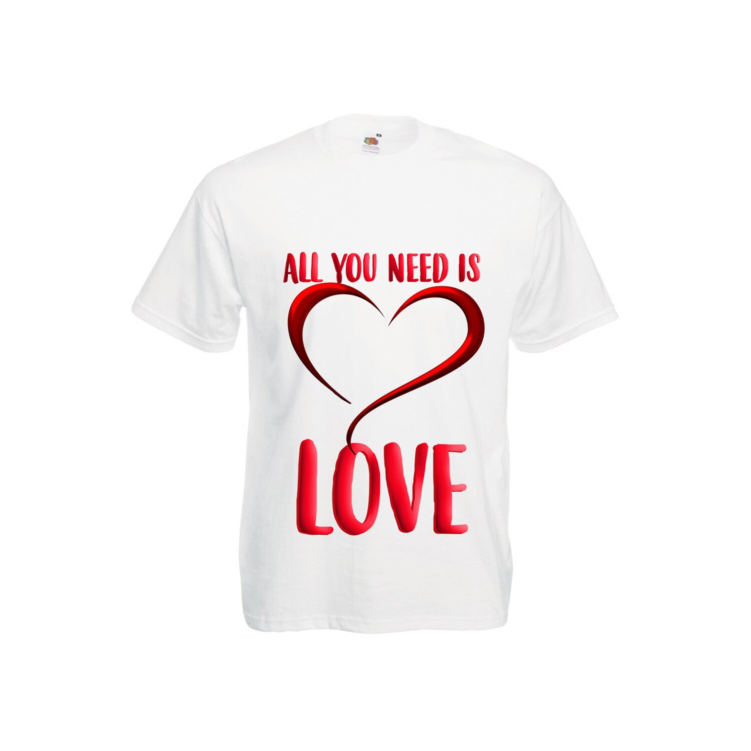 Tricou personalizat Fruit of the loom All you need is love S